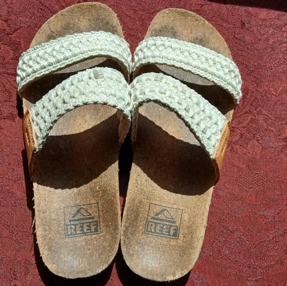 Reef Cushion Vista Thread Cork Slides 6 - Picture 3 of 7